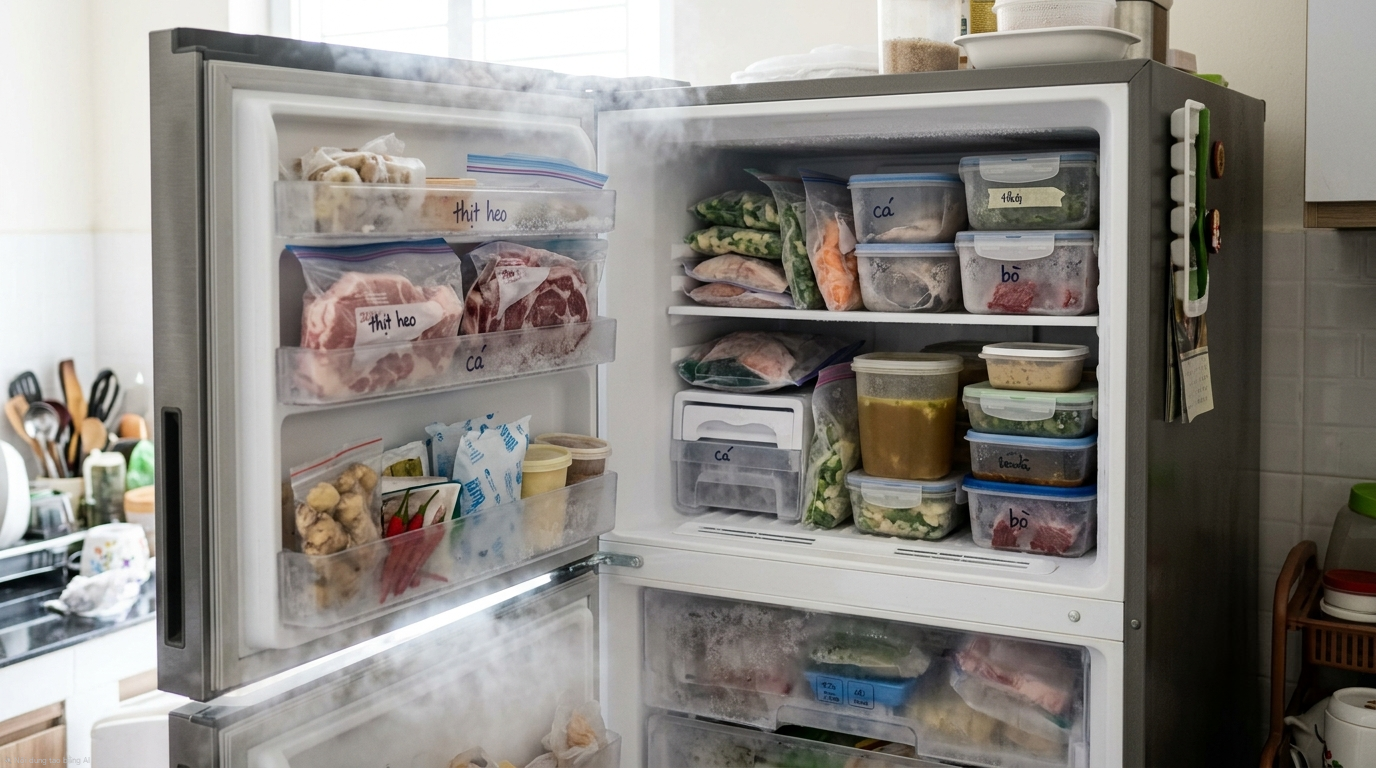 Thịt, Cá Trữ Đông Lạnh Cả Tháng Có Thực Sự An Toàn Cho Sức Khỏe?