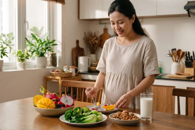 Dinh dưỡng bà bầu 3 tháng đầu: Ăn gì để con khỏe?