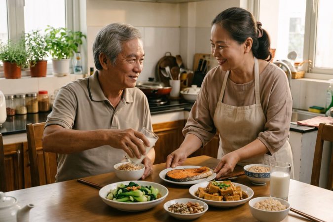Dinh dưỡng người cao tuổi: Ăn uống giữ xương chắc, tim khỏe
